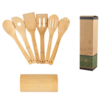 Bamboo Kitchen Utensils Six-Piece Set