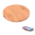 Custom Logo Wireless Wooden Bamboo Charger Pad