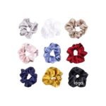 Silk Hair Scrunchies Ties Bands