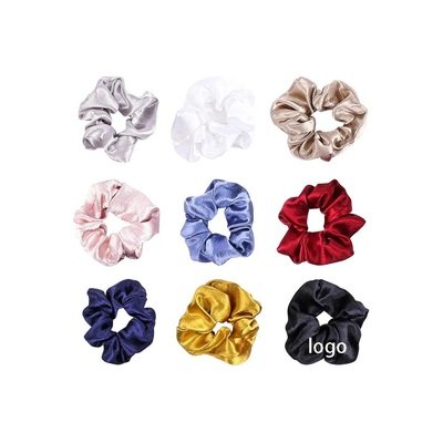 Silk Hair Scrunchies Ties Bands