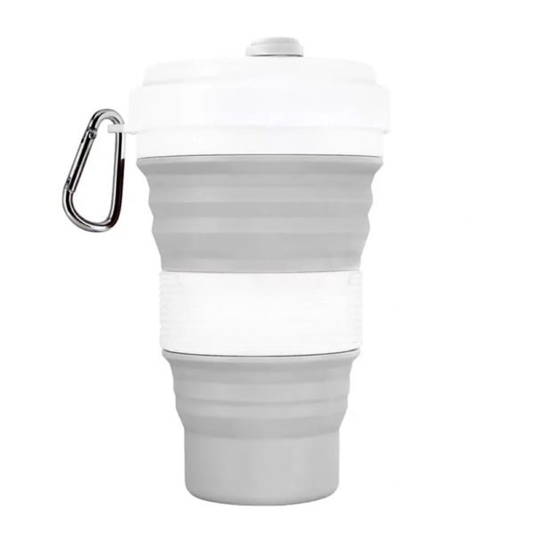 Folding silicone coffee cup