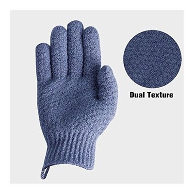 Exfoliating Dual Texture Bath Gloves for Shower
