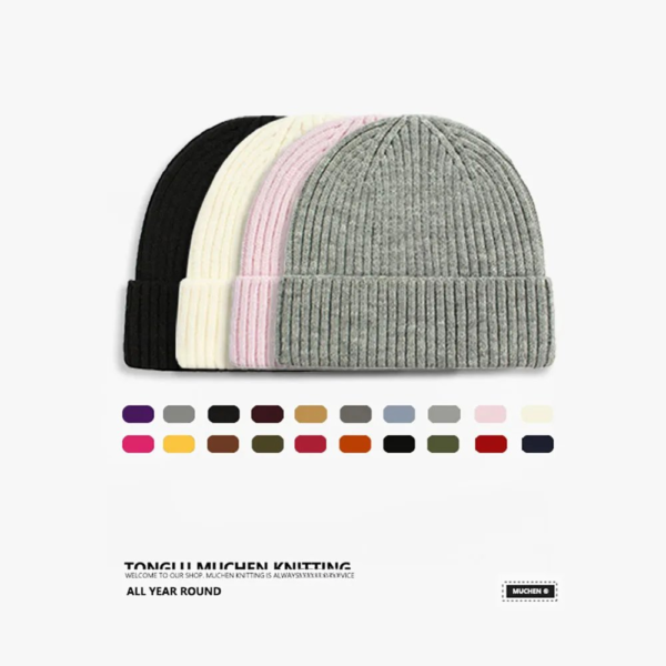 Knitted woolen hat