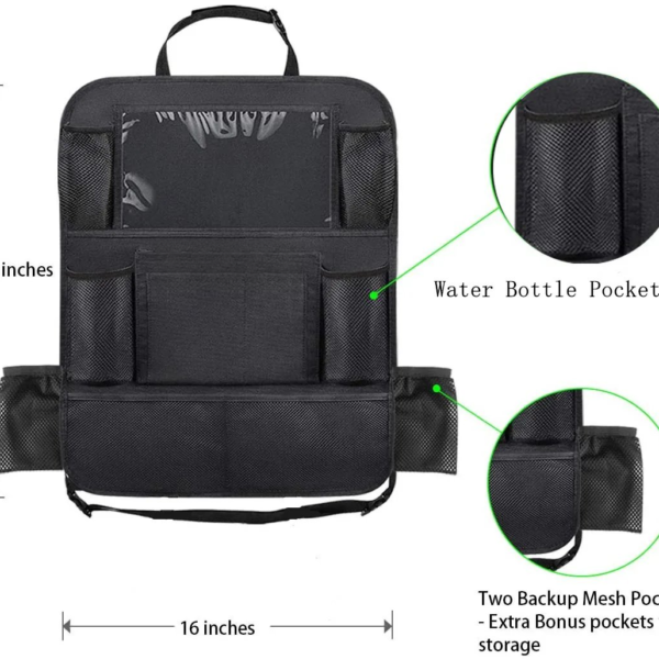 Car back seat anti-kick storage bag