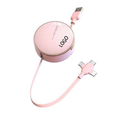 OATSBASF®Three-in-one support telescopic data cable for compact powder box