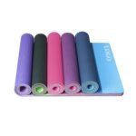 Two-color yoga mat