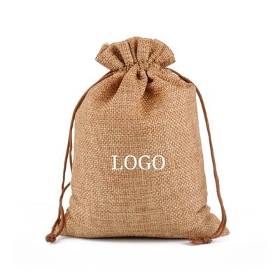 Halloween and Christmas Pumpkin Head Burlap Gift Bag