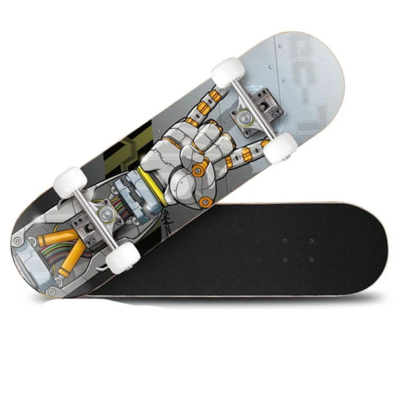 Adults And Teenagers Maple Double Tilt Four-Wheel Skateboard