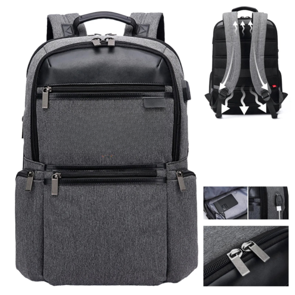 Waterproof and Wearable Dacron Laptop Backpack