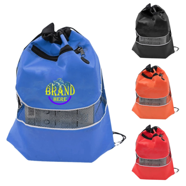 12.6x15.75 Inch Terylene Drawstring Backpack