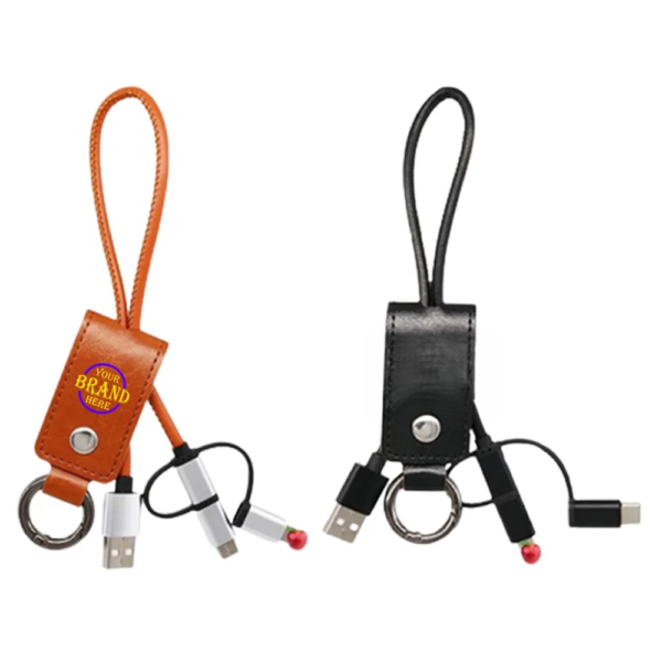 11.8 Inch 3 In 1 Keychain Charging Cable