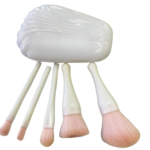 Shell Portable Travel Contour Makeup Brush Set 5Pcs