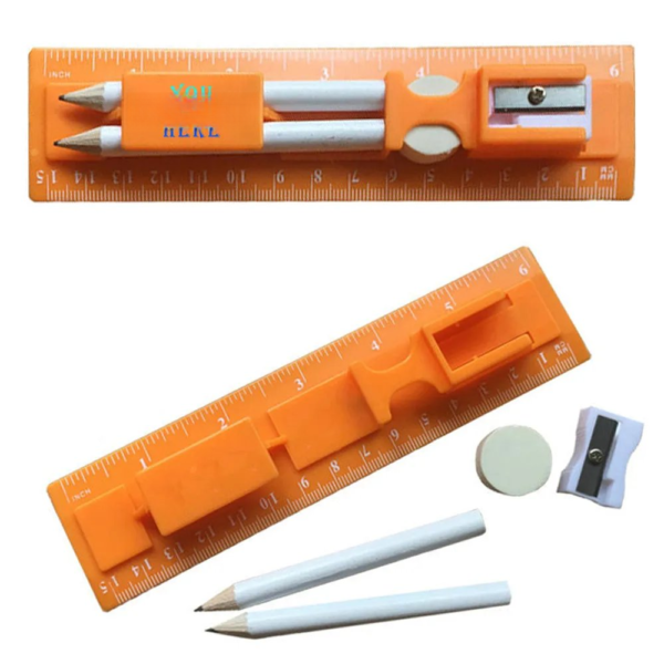 6.30 Inch Plastic Ruler Stationery Kit