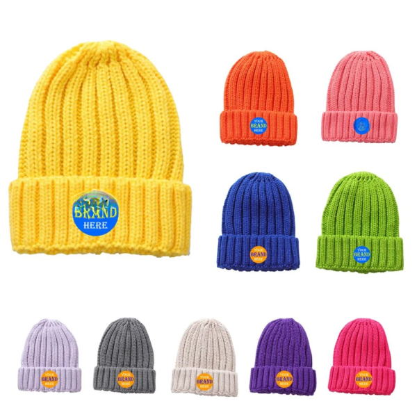 Ribbed Cuff Knit Beanie