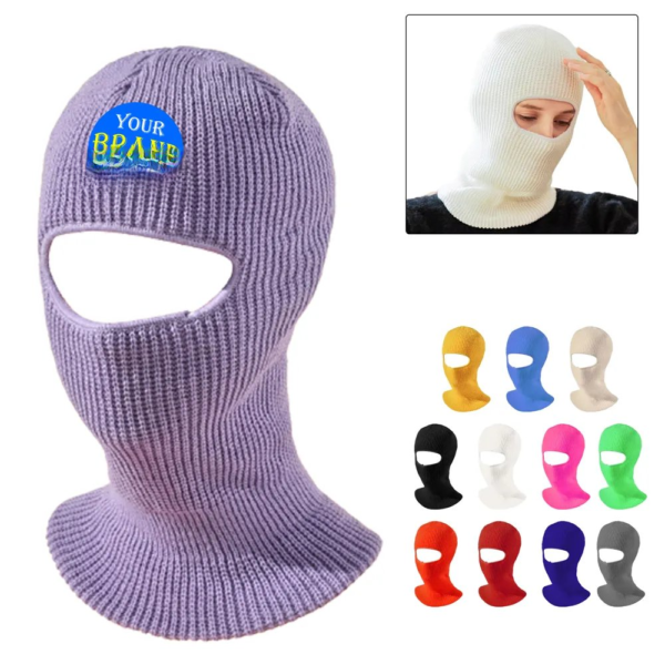 Winter Knitted Hat Face Mask