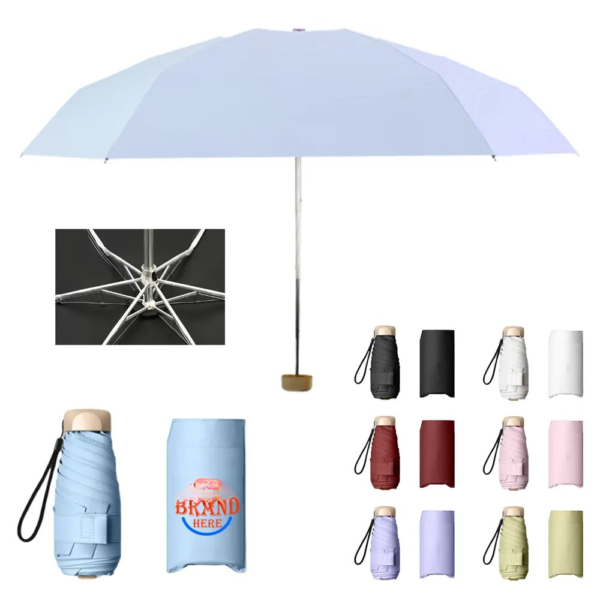 20-Inch 5-Fold Portable Folding Umbrella