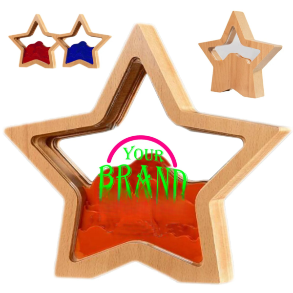 Acrylic Star shape Award with Wooden Frame