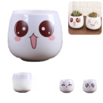 3.3" Cute Ceramic Plant Pot