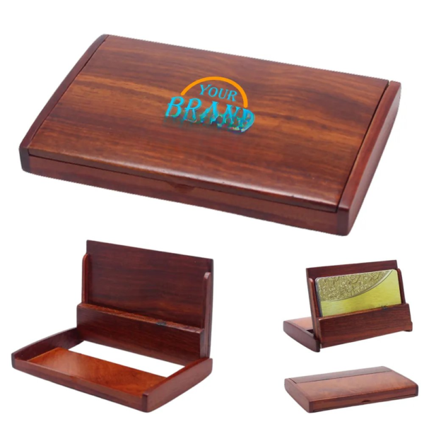 4.17 X 2.72 X 0.59 Inch Wooden Name Card Case