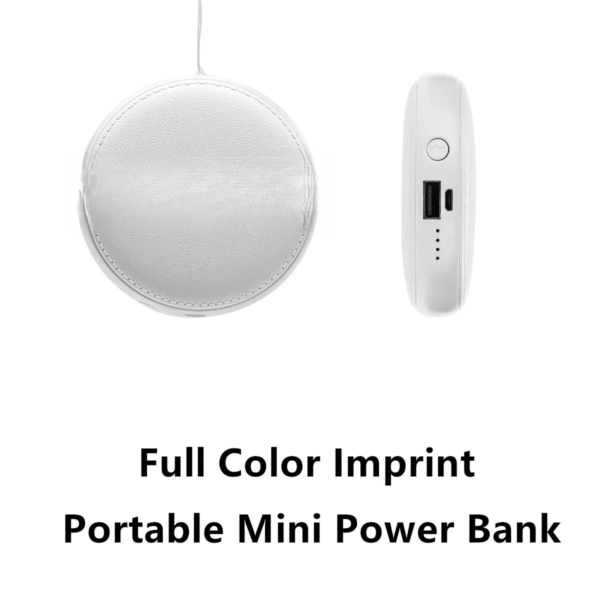 Portable Leather Mini Power Bank