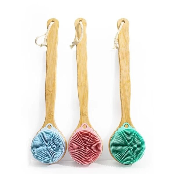 Long Handle Silicone Shower Brush