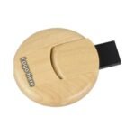 Round Bamboo Wooden U Disk