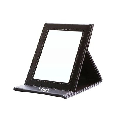 Leather Folding Mirror