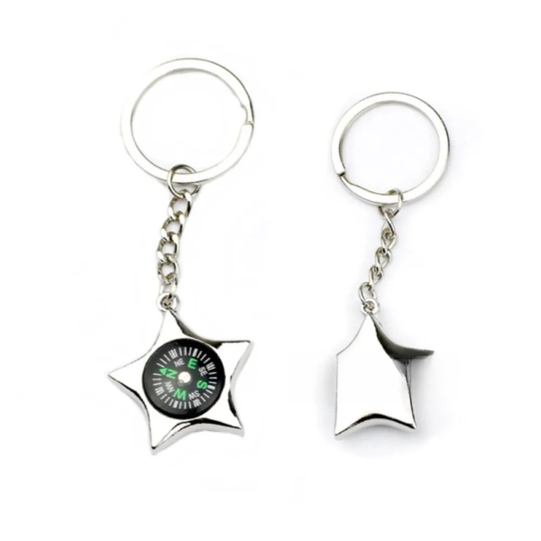 Star Keychain Compass