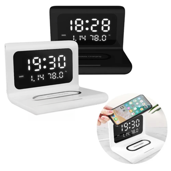 Wireless Charger With Alarm Clock