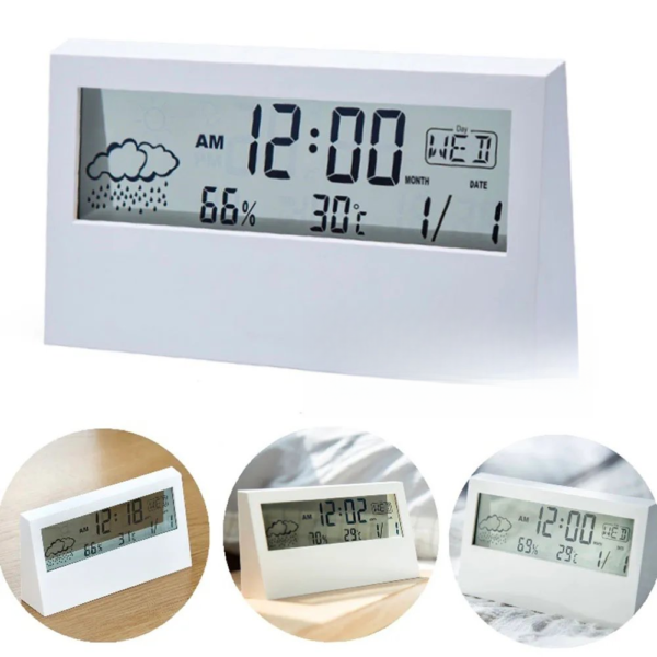 Multifunction Alarm Clock With Temperature And Humidity