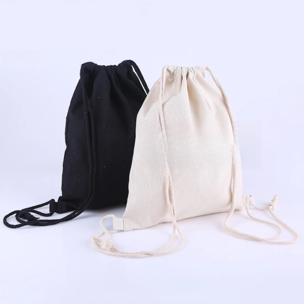 Cotton Drawstring Backpack