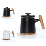300ml Ceramic Tea Cup With Wooden Coaster And Tea Infuser