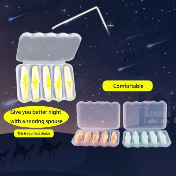Five Pair Memory Foam Earplugs Earplugs Upgraded Version