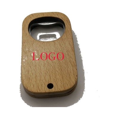 Bottle Opener With Wooden Handle