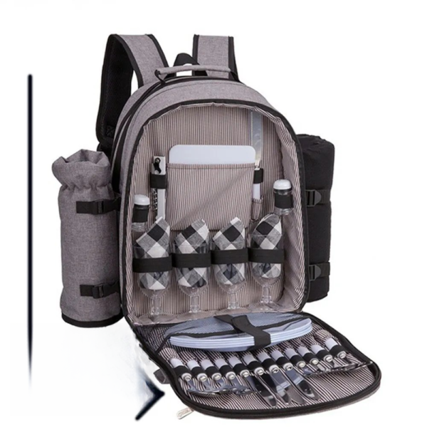 Thermal Insulation and Cold Insulation with Tableware Picnic Backpack