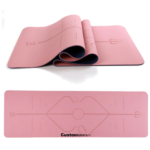 Yoga Mat with Alignment Line