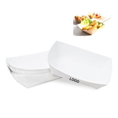 White Paper Food Tray
