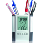 Desk Caddy Clock Multi-Function