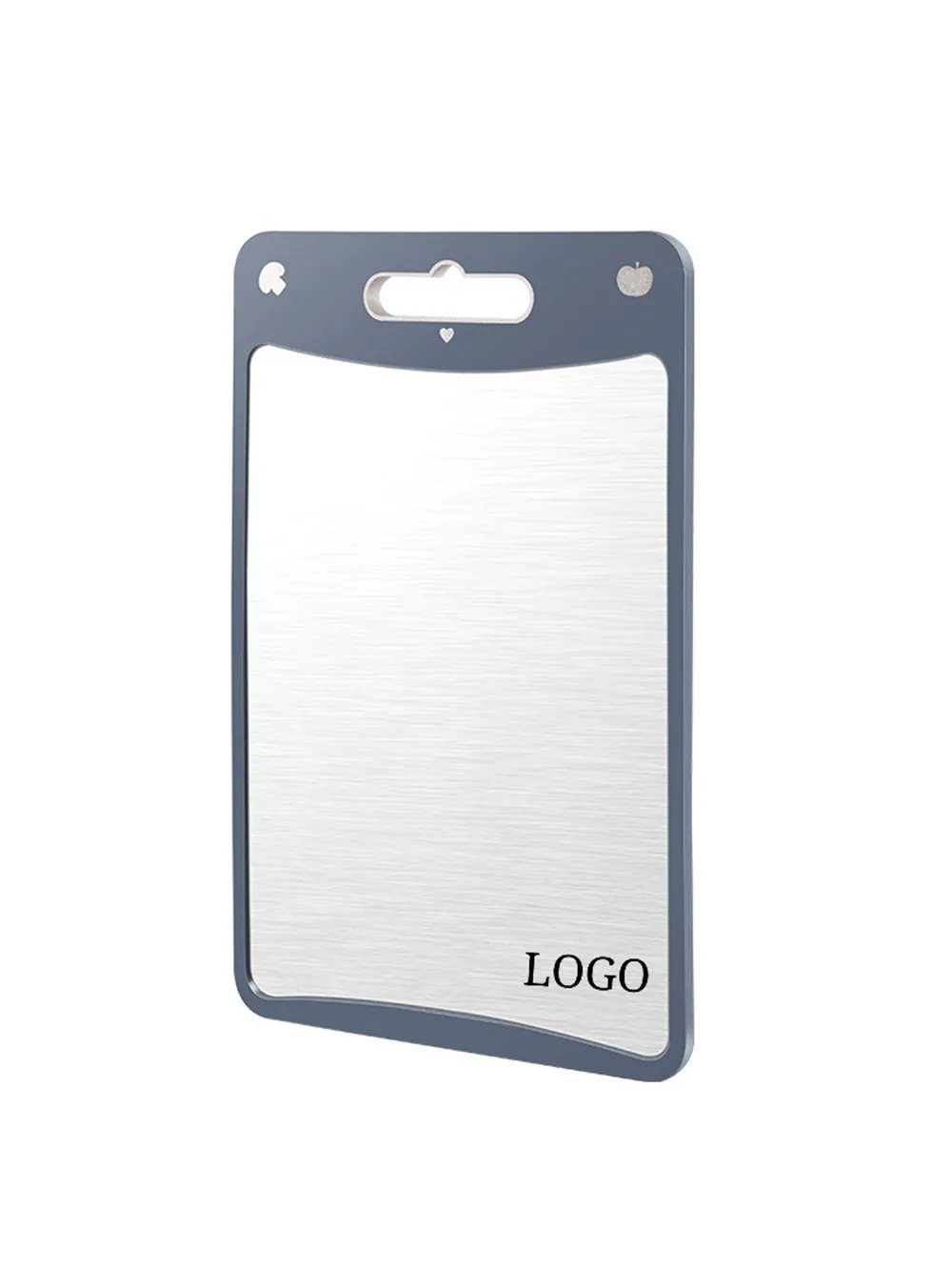 7749bb66b2ac89fde3d087efa53d02bd05d5dc3d 304 Stainless Steel And Wheat Straw Double-Sided Cutting Board - Image 1
